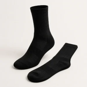 NOLOVAN Active — Chaussettes sport structurées — Noir