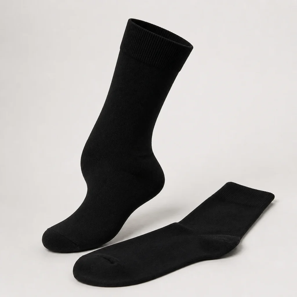 NOLOVAN Essentiel — Chaussettes classiques mi-mollet — Noir